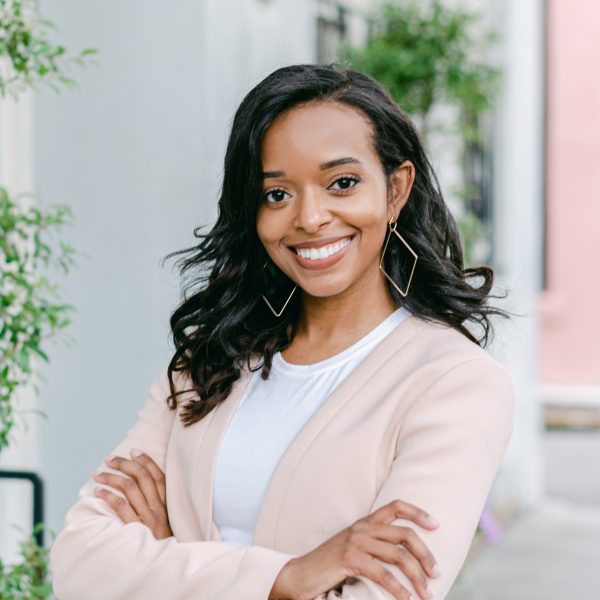 Women's with the beautiful smile